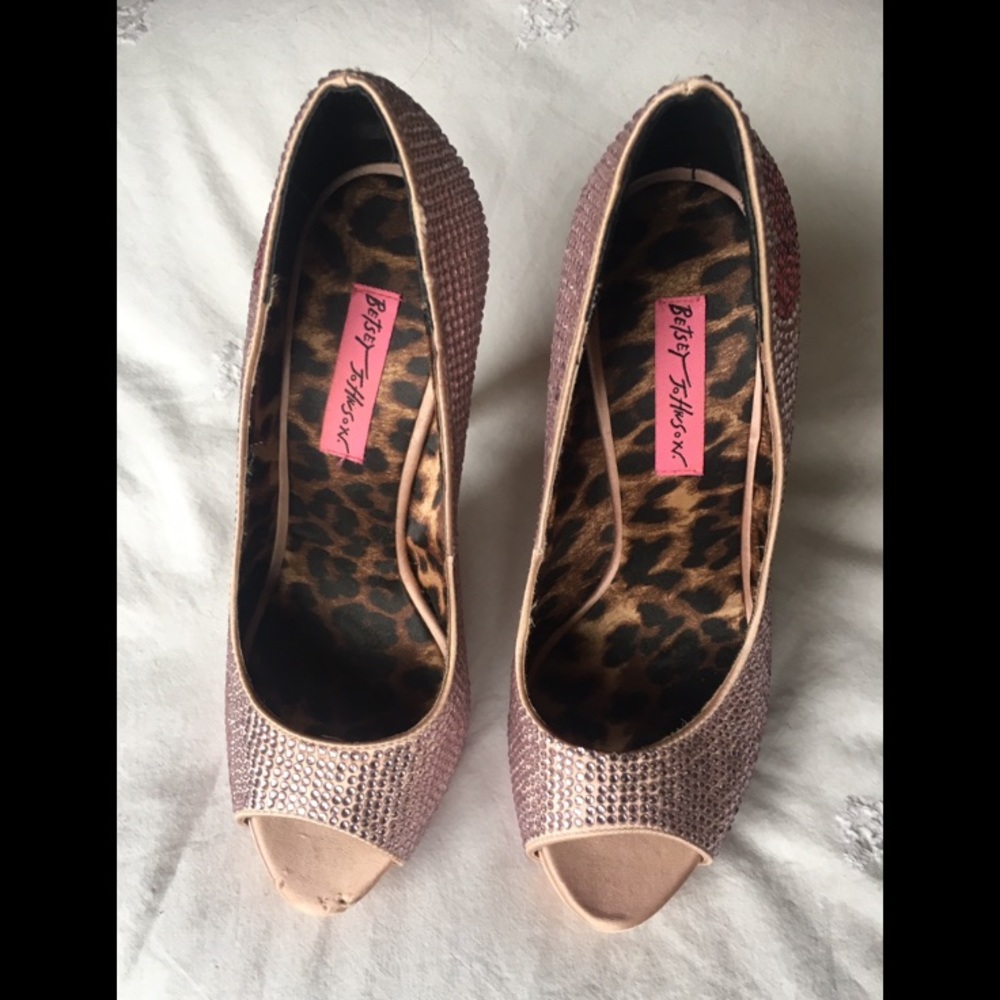 Betsey Johnson GLITZEEE Rhinestone Pumps - Picture 2 of 8